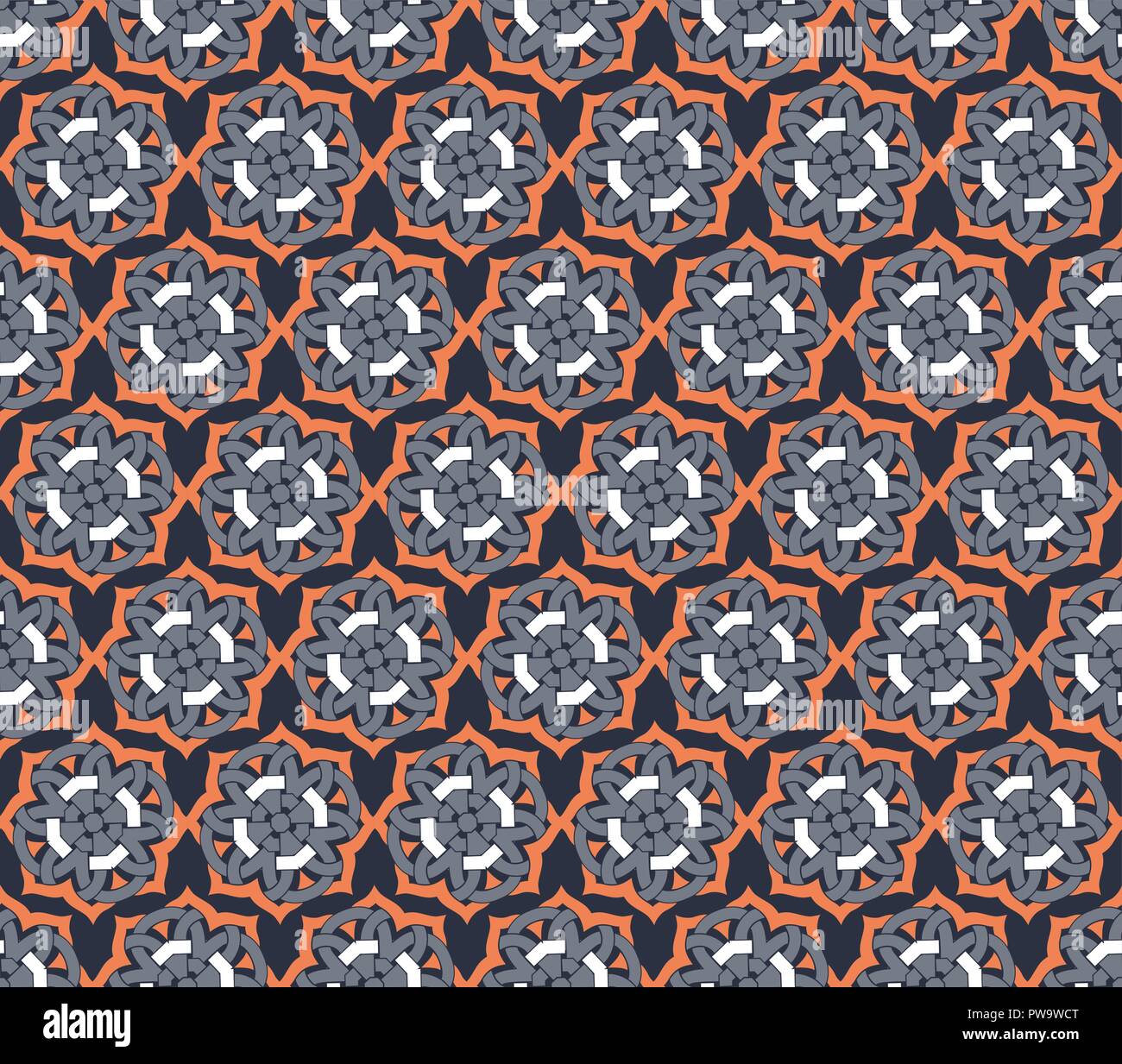 Arabo ornamento seamless pattern. Ornamentale decorativo sullo sfondo del modello Illustrazione Vettoriale