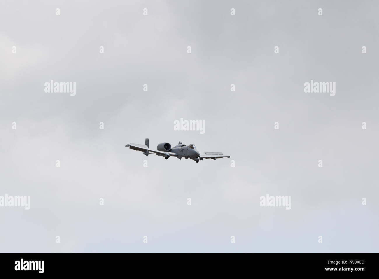 La Fairchild Republic A-10 Thunderbolt II "Warthog' è un attacco a terra degli aeromobili della US Air Force e Air National Guard. Foto Stock