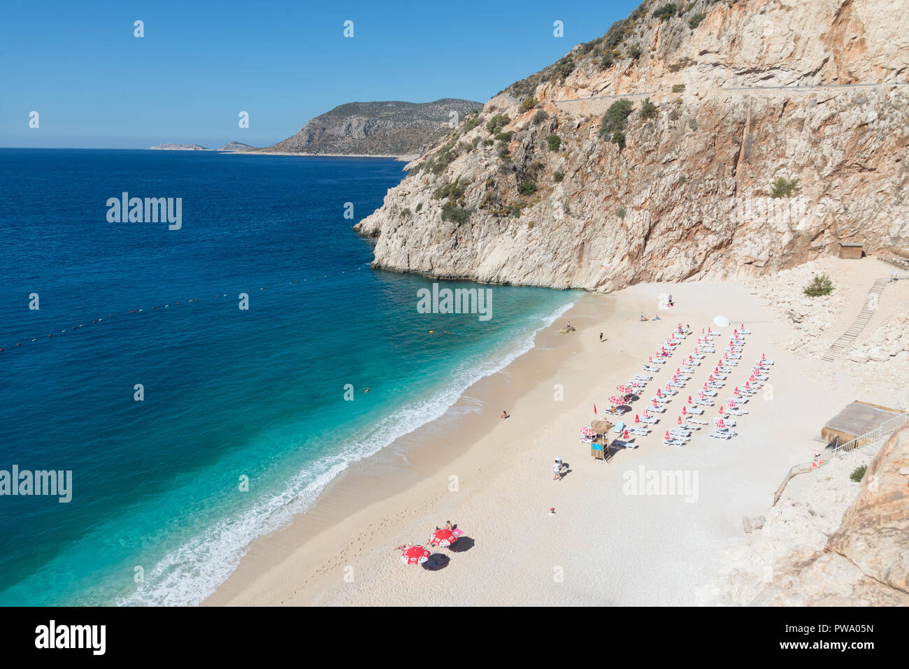 Spiaggia di Kaputas, Lyric costa della Turchia Foto Stock