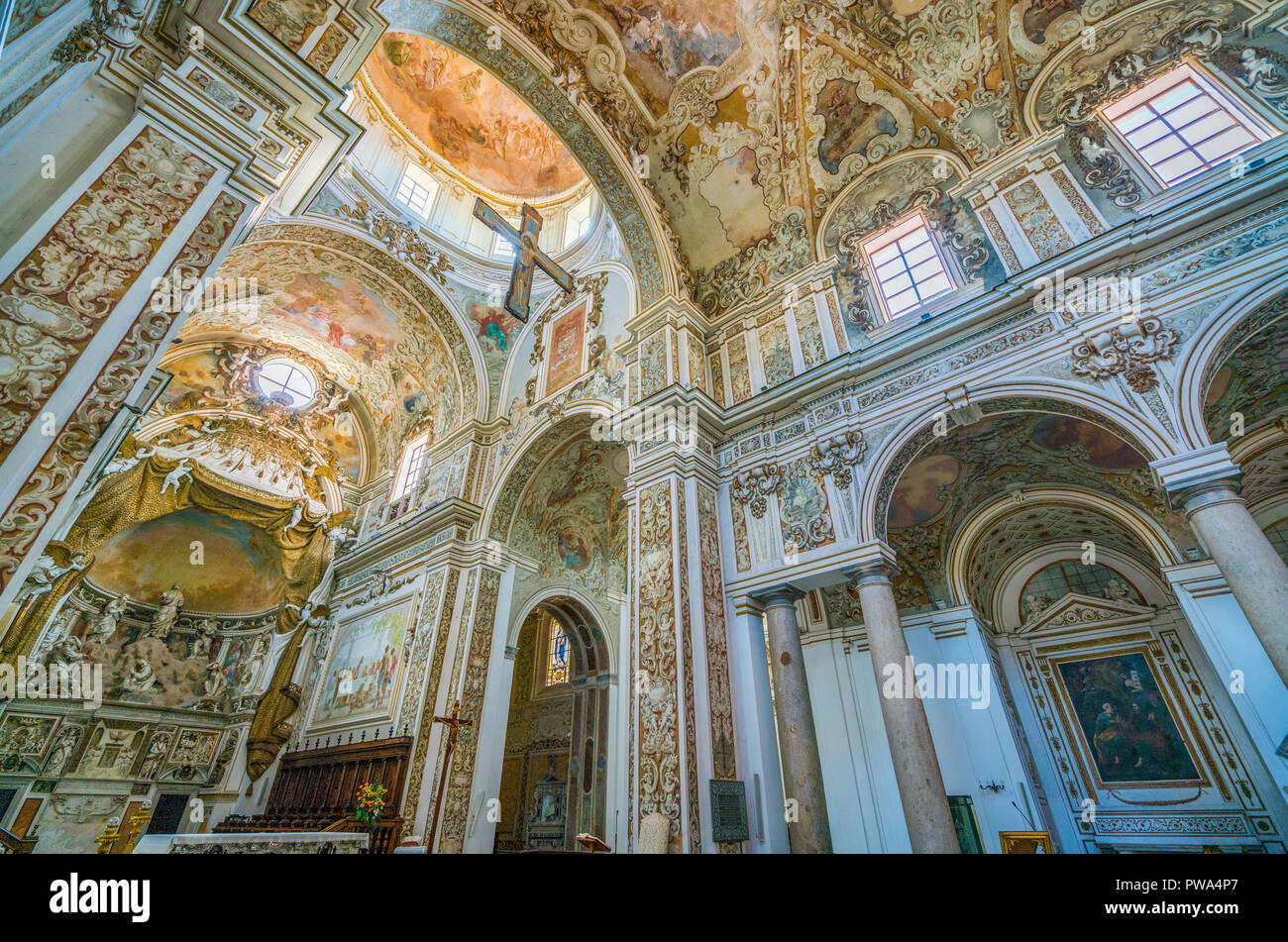 Cattedrale del Santissimo Salvatore di Mazara del Vallo, cittadina in provincia di Trapani, Sicilia, Italia meridionale. Foto Stock