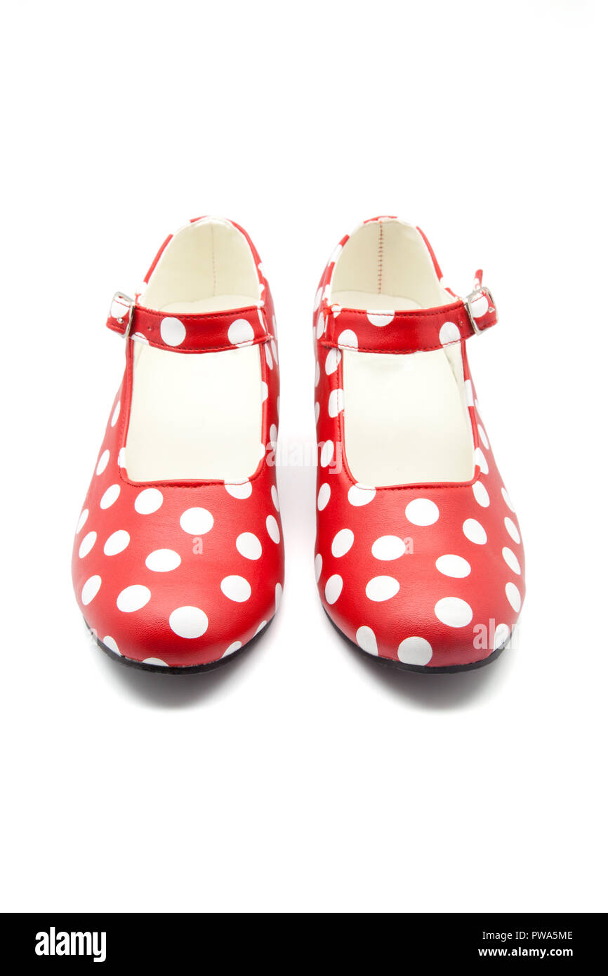 Donna di scarpe per ballare Flamenco Foto Stock