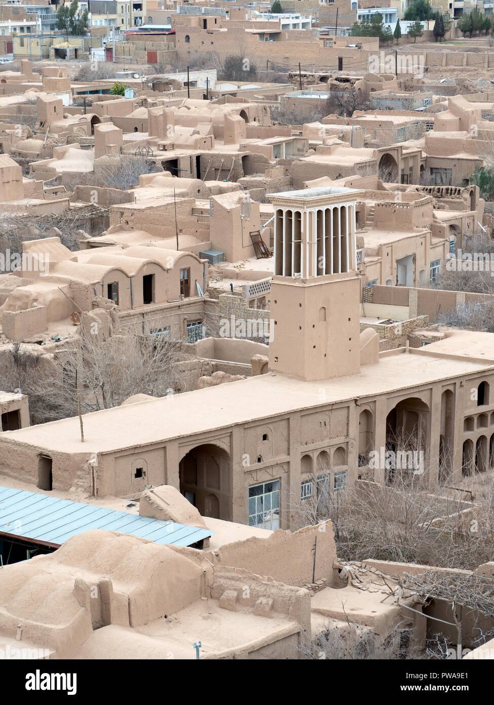 Meybod vecchie case, Yazd provincia, Iran Foto Stock
