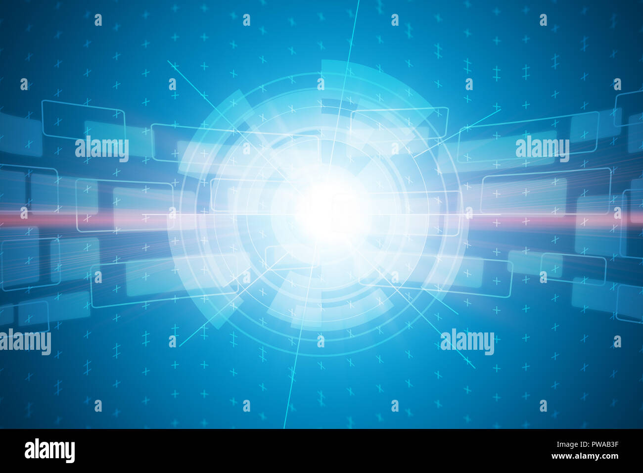 Graphic design per il programma tv o modello web sfondo futuristico astratto Foto Stock