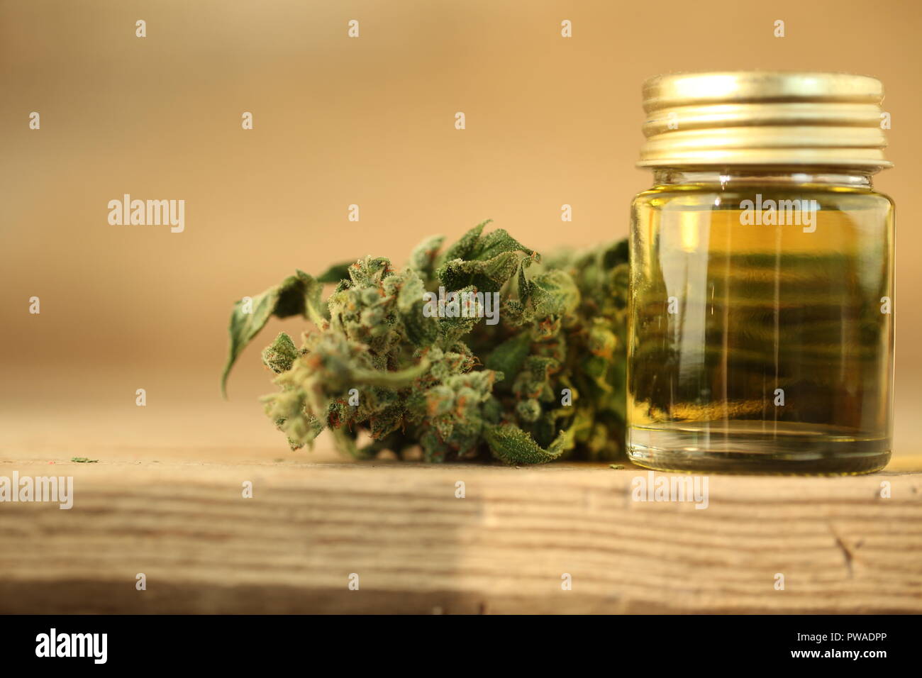 Olio di cannabis cbd Foto Stock