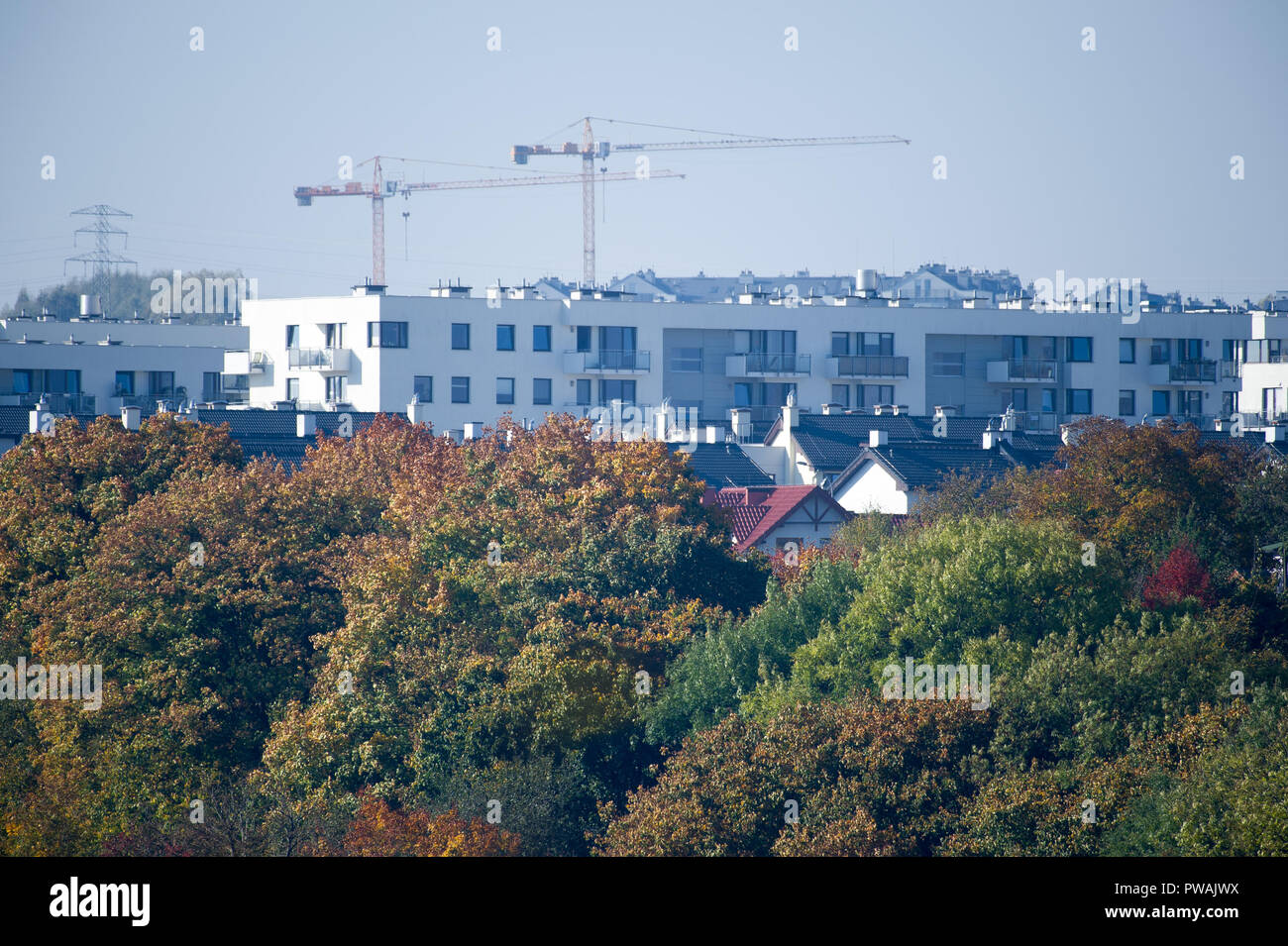 Residenziale Multifamily in Gdansk, Polonia. Il 13 ottobre 2018 © Wojciech Strozyk / Alamy Stock Photo Foto Stock