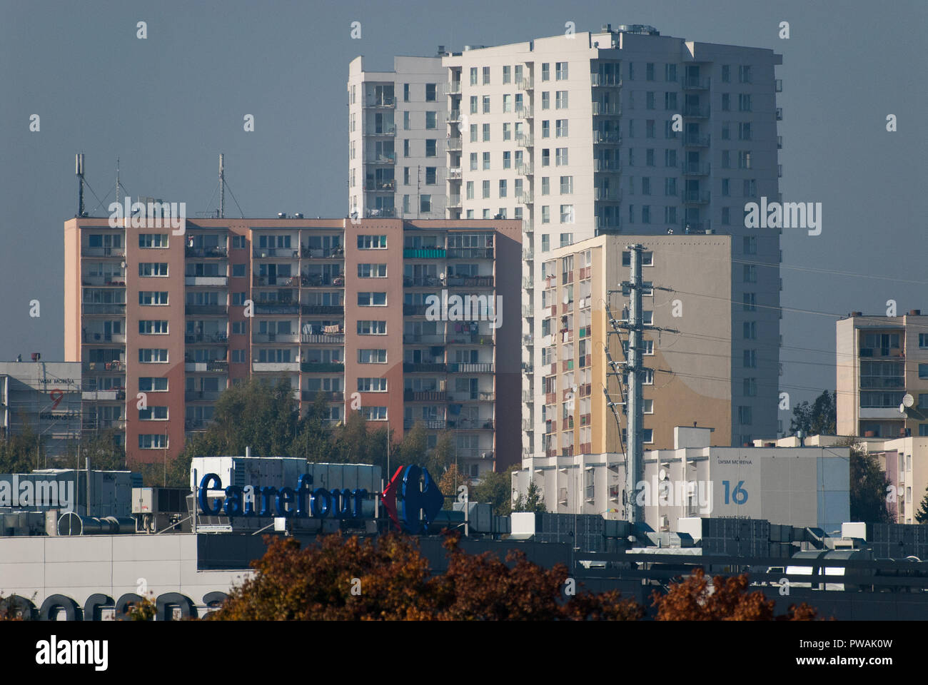 Residenziale Multifamily in Gdansk, Polonia. Il 13 ottobre 2018 © Wojciech Strozyk / Alamy Stock Photo Foto Stock