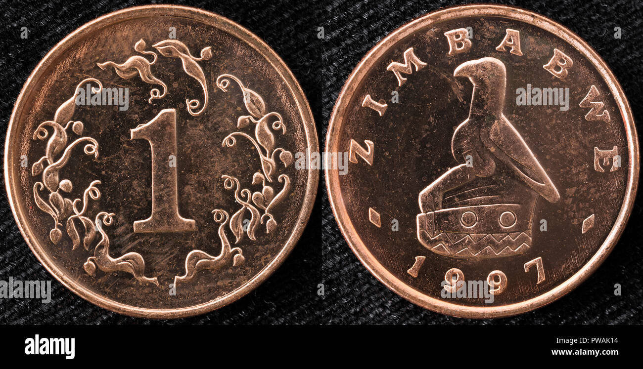 1 cent, Zimbabwe, 1997 Foto Stock