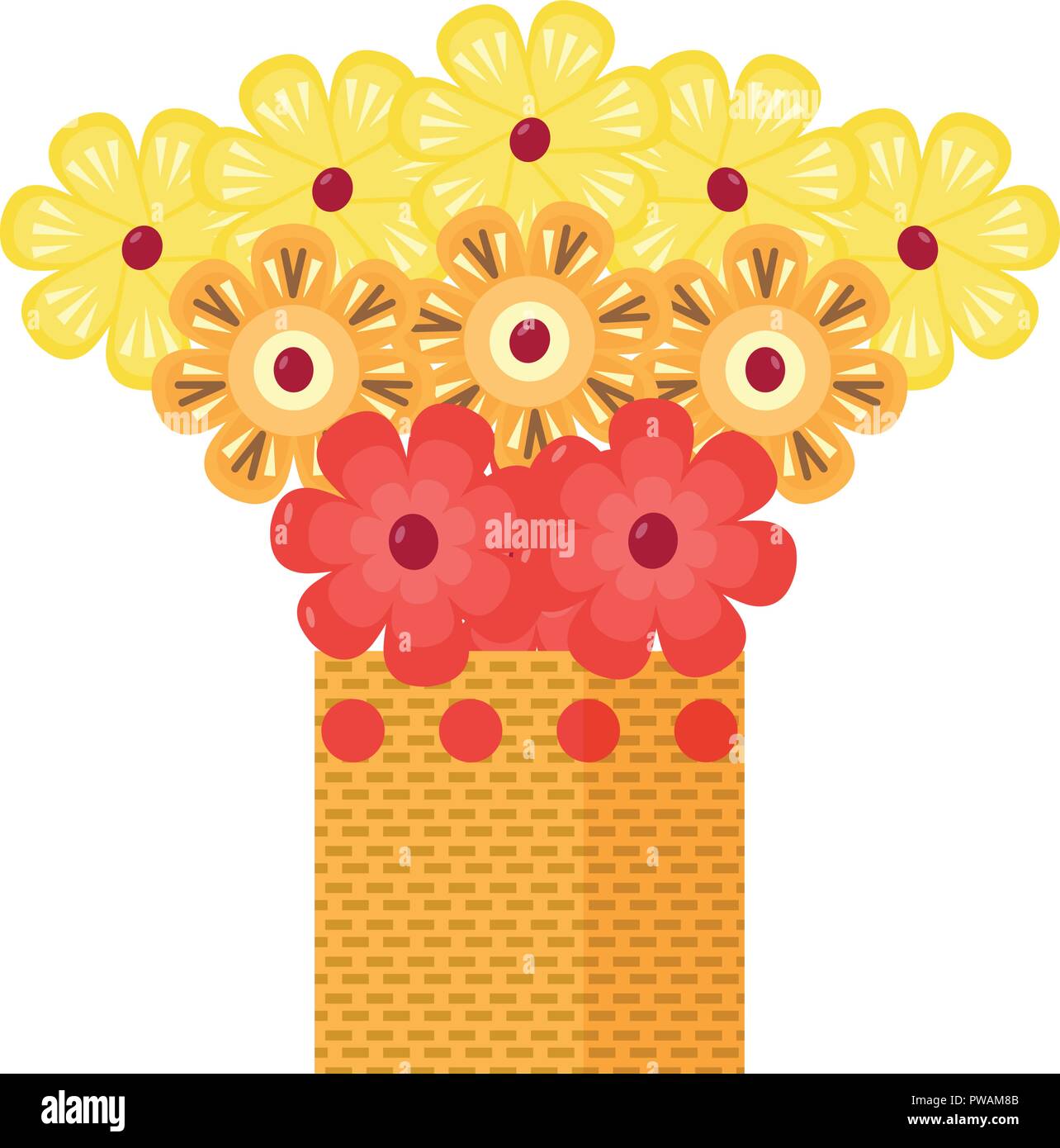 Frutto esotico bouquet icona Illustrazione Vettoriale