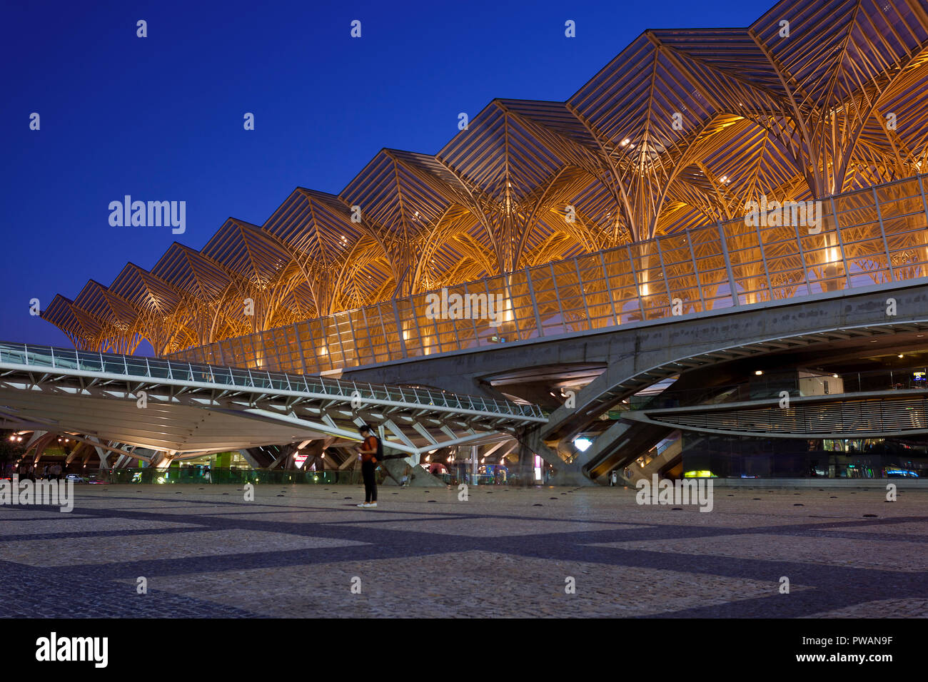 Stazione Oriente, Lisbona, Portogallo Foto Stock