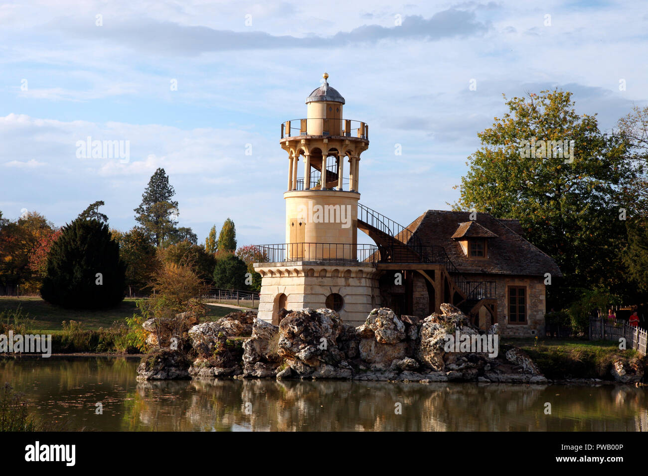 La follia di Maria Antonietta Casale della nei motivi del Petit Trianon, Versailled Foto Stock
