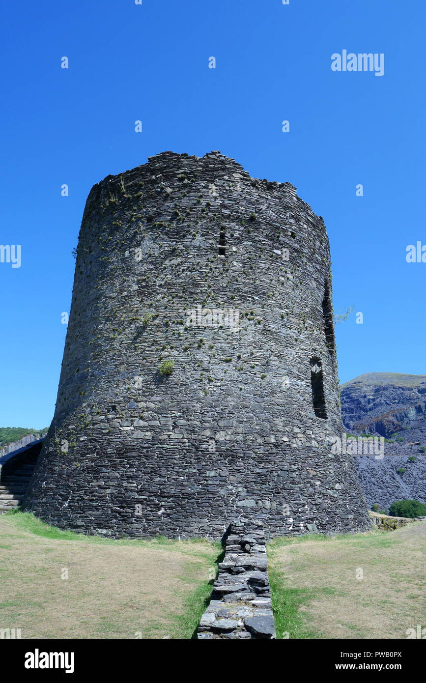 Dolbadarn Castle, Llanberis, Gwynedd, il Galles del Nord, Regno Unito Foto Stock