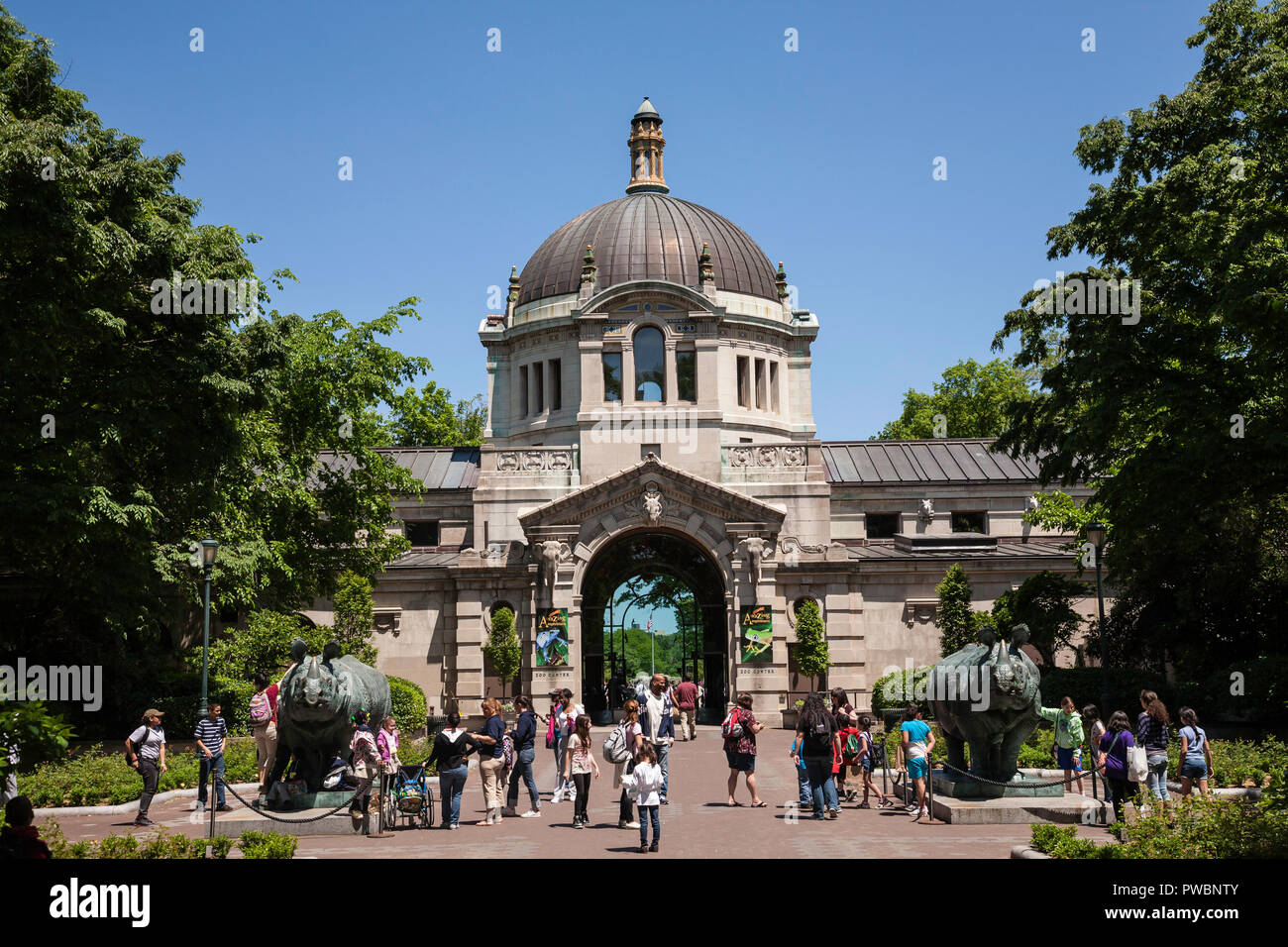 Il Bronx Zoo Wildlife Conservation Society, Bronx Park, Bronx, New York Foto Stock