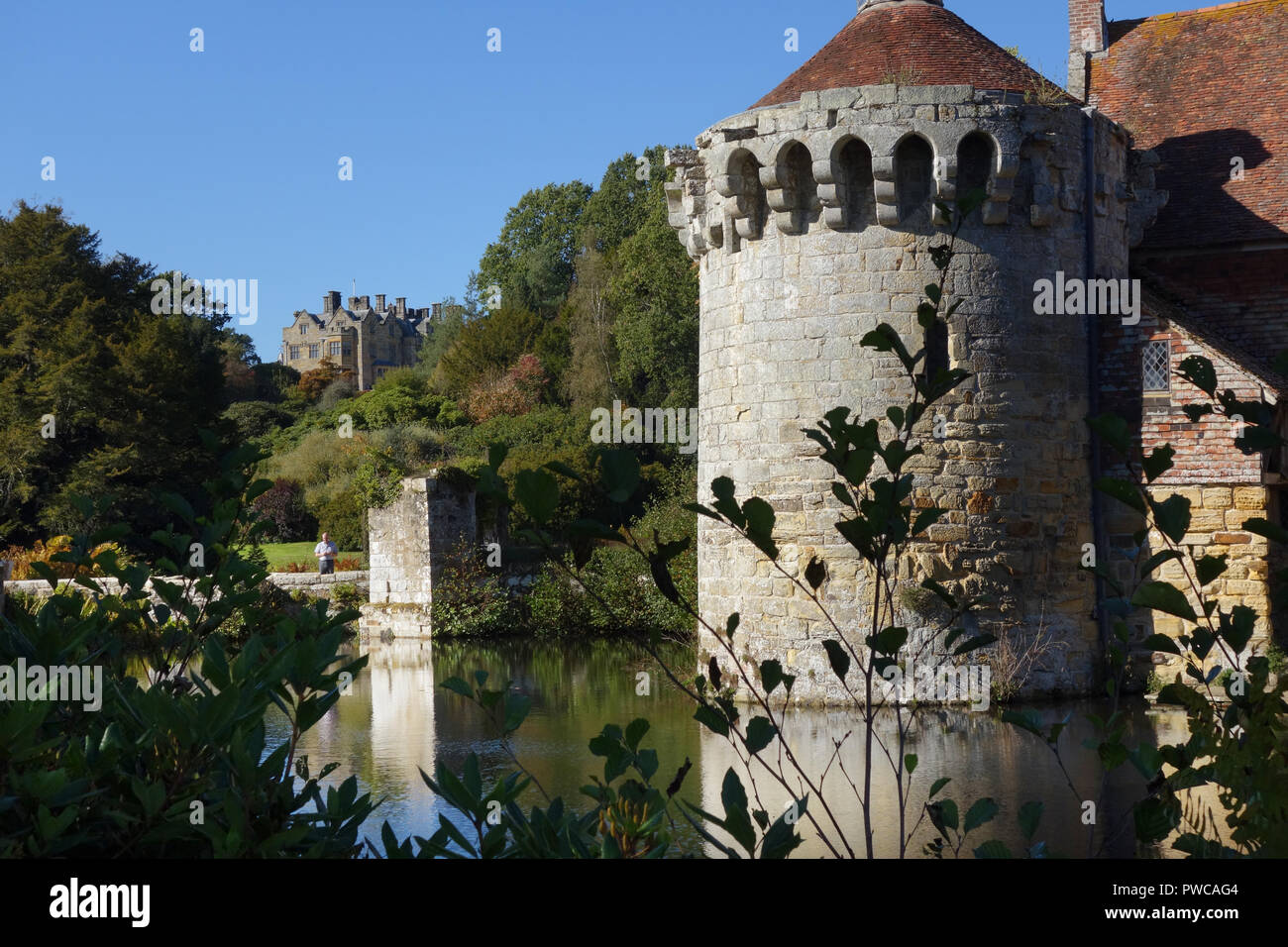 Scotney Castle, vicino a Lamberhurst, Kent, Regno Unito Foto Stock