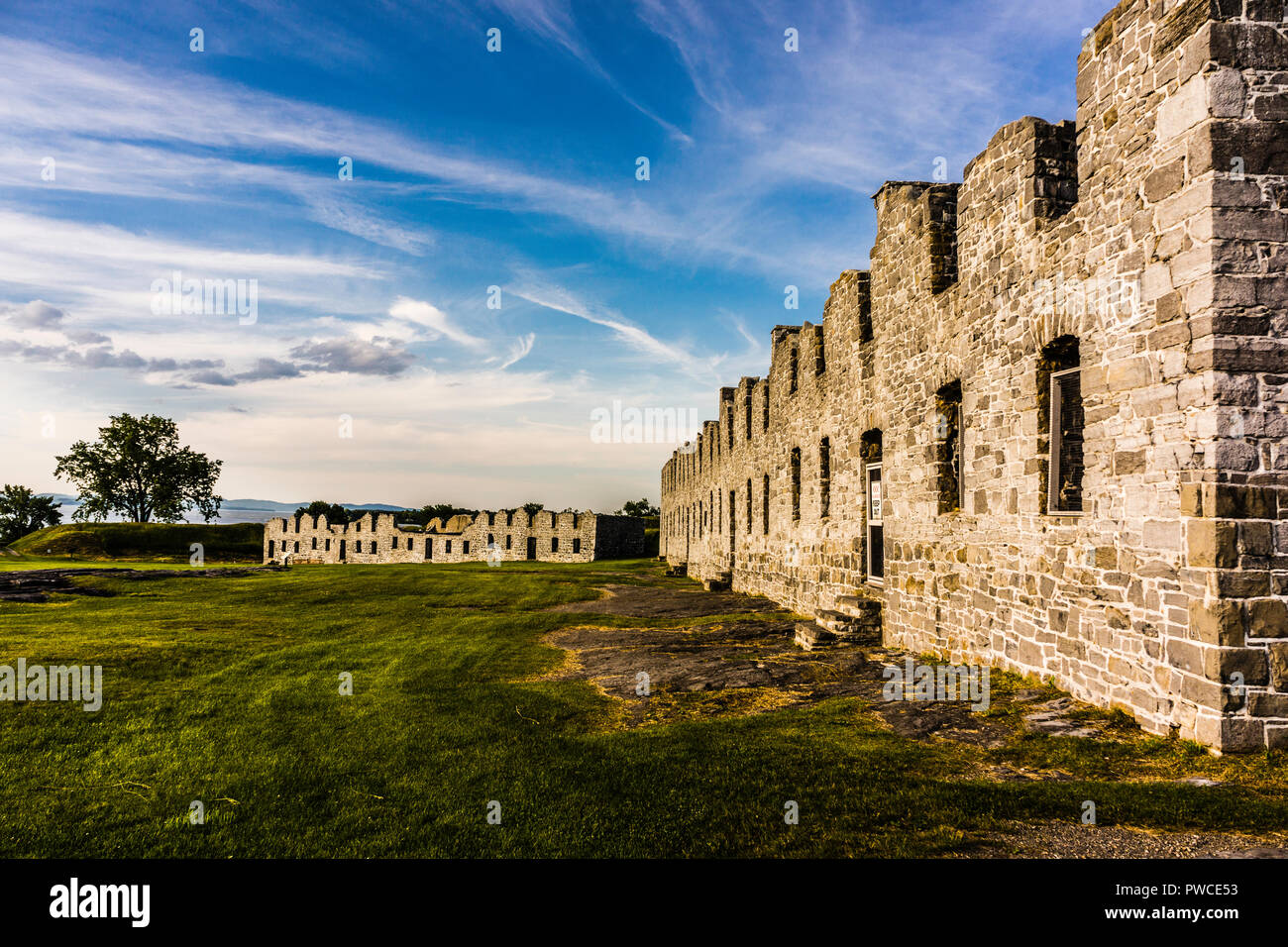 Fort Crown Point   Crown Point, New York, Stati Uniti d'America Foto Stock