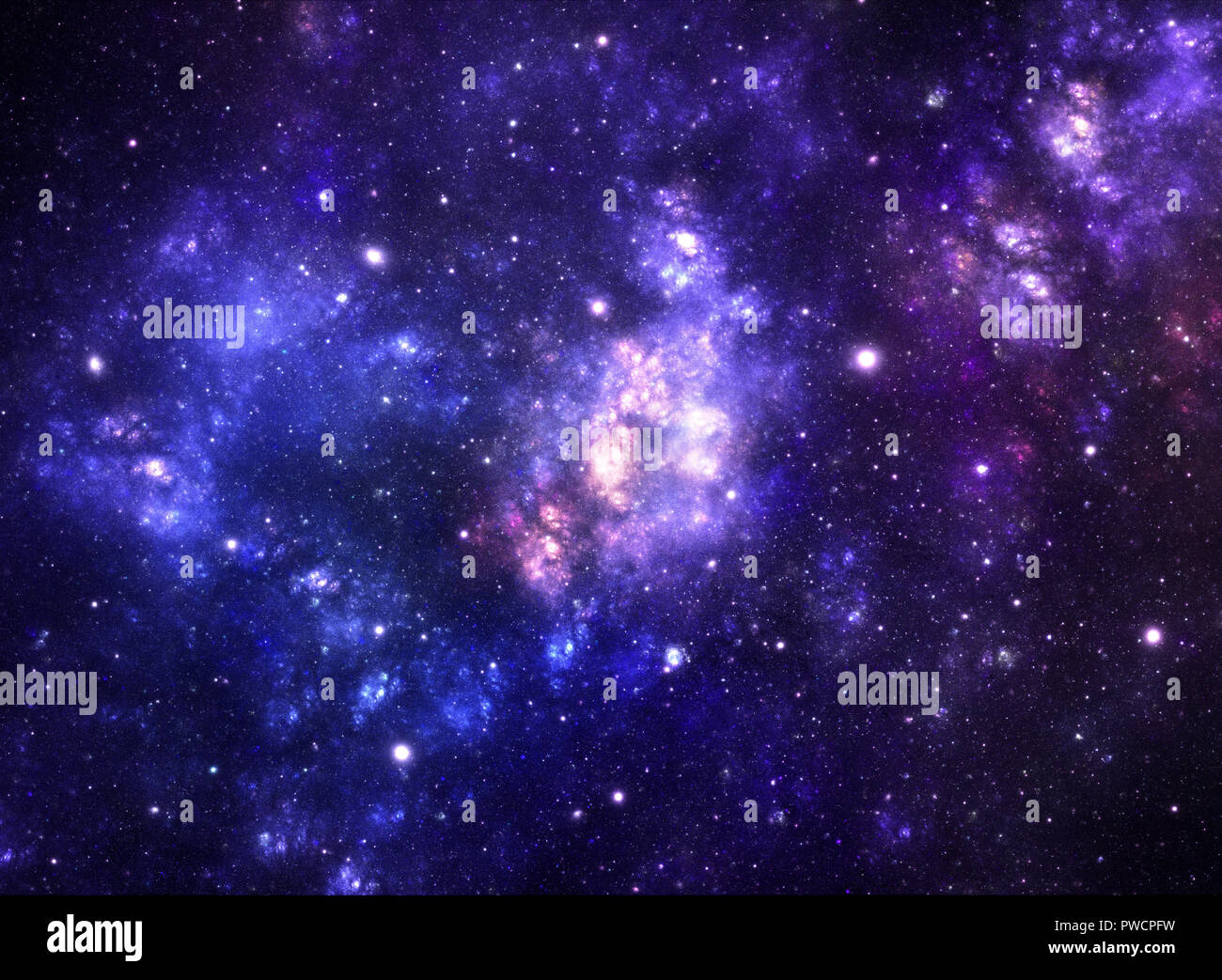 Blu sistema stellare Foto Stock
