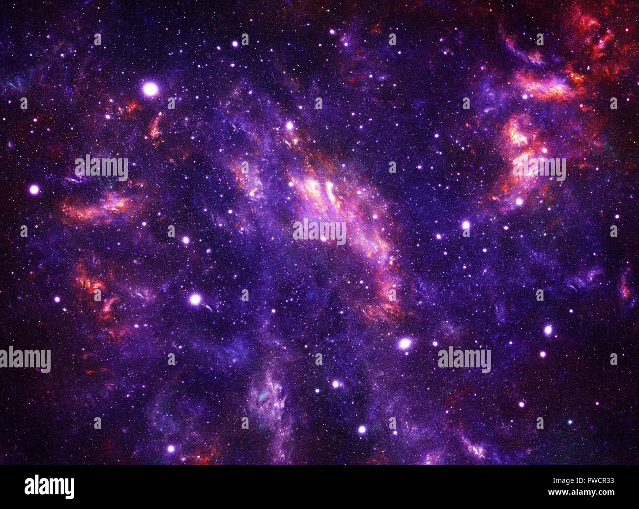 Spazio profondo sistema stellare Foto Stock