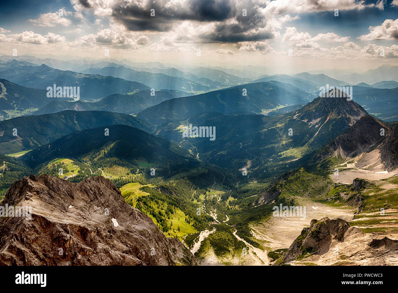 Scala verso il nulla, Dachstein, Austria Foto Stock