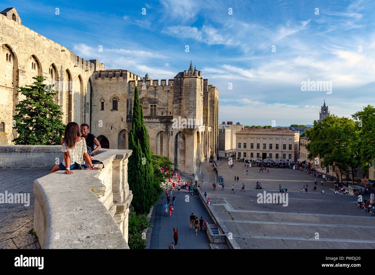 La Francia. Vaucluse (84). Avignon. Il Palazzo dei Papi, un sito Patrimonio Mondiale dell'UNESCO Foto Stock