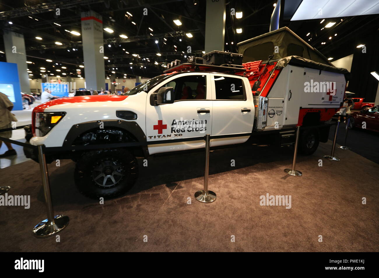 Miami Beach, FL, Stati Uniti d'America. Xiii oct, 2018. Miami International Auto Show al Miami Beach Convention Center in ottobre 13, 2018 a Miami Beach, in Florida. Persone: atmosfera Credito: Hoo Me.Com/Media punzone/Alamy Live News Foto Stock