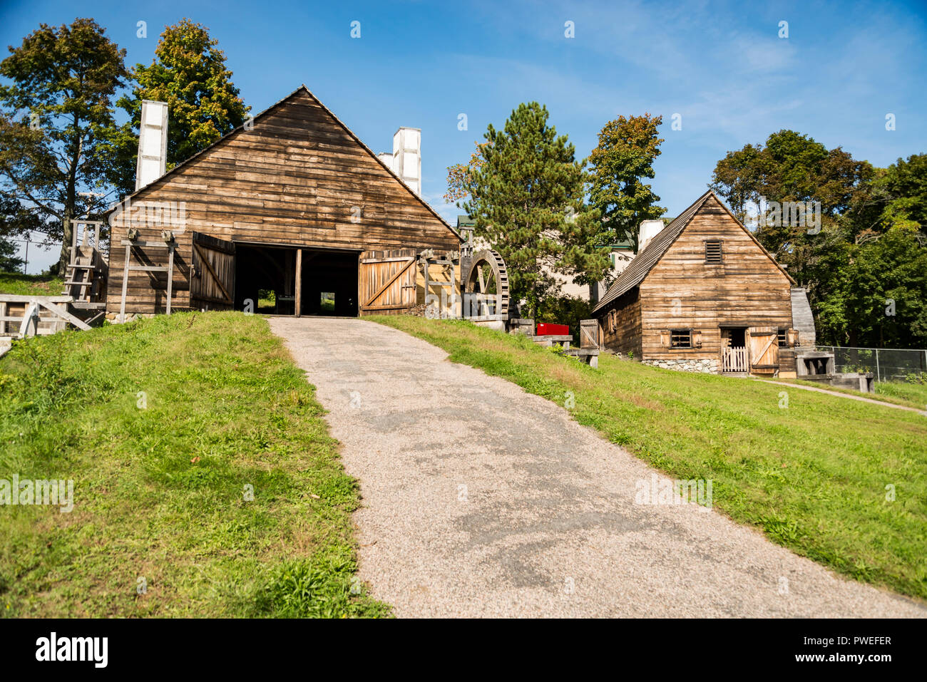 Storico Nazionale di opere in ferro circa in Saugus, Massachusetts. Foto Stock