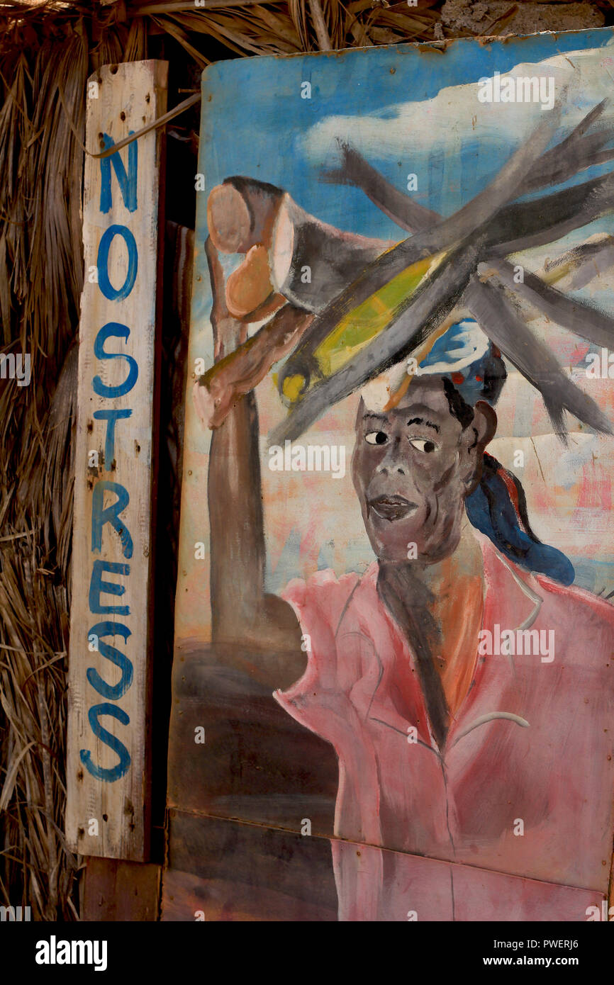 Illustrazione a shed, Mirage di Capo Verde Sal Foto Stock