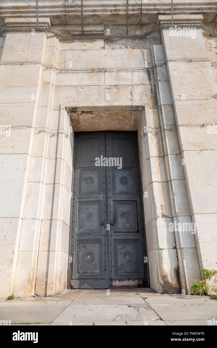 Partito nazista rally motivi -Reichsparteitagsgelände. Reich congresso di partito motivi a Norimberga, Germania. Adolf Hitler ha tenuto sei manifestazioni di odio qui. Foto Stock