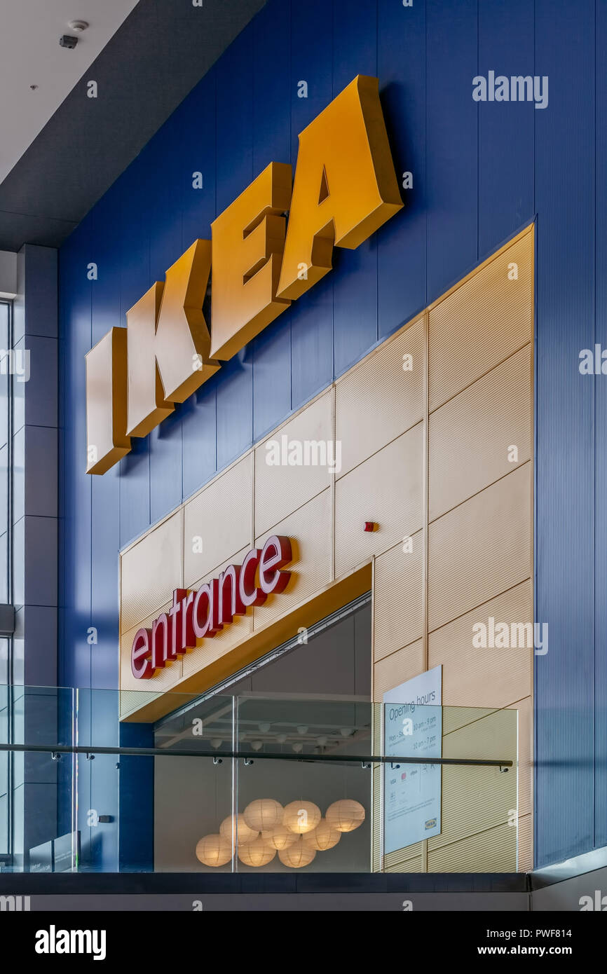 Melbourne, Australia - 4 Ottobre 2018: entrata al negozio IKEA Foto Stock
