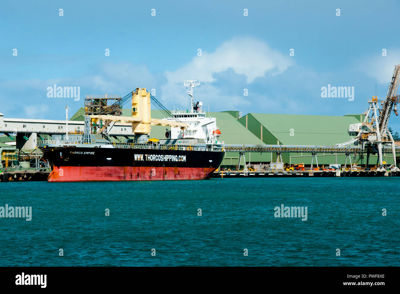 GERALDTON, Australia - Agosto 21, 2018: Thorco Empire nave costruita nel 2011 da Honda Heavy Industries Foto Stock