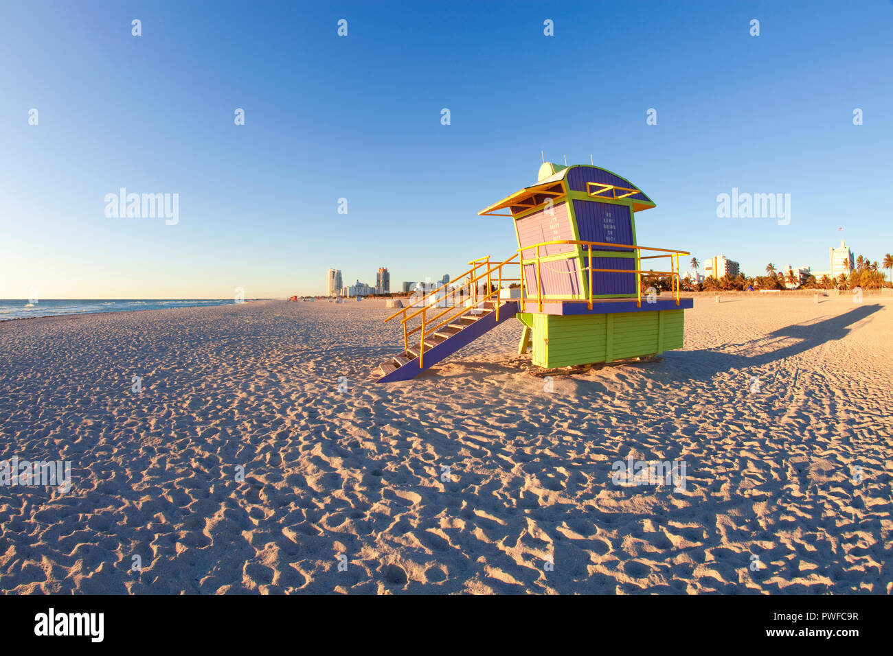 South Beach, Miami Beach, Florida, Stati Uniti d'America Foto Stock