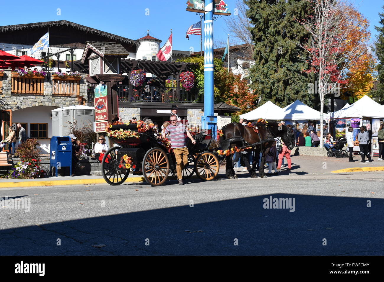 Oktoberfest in Leavenworth Washington Foto Stock