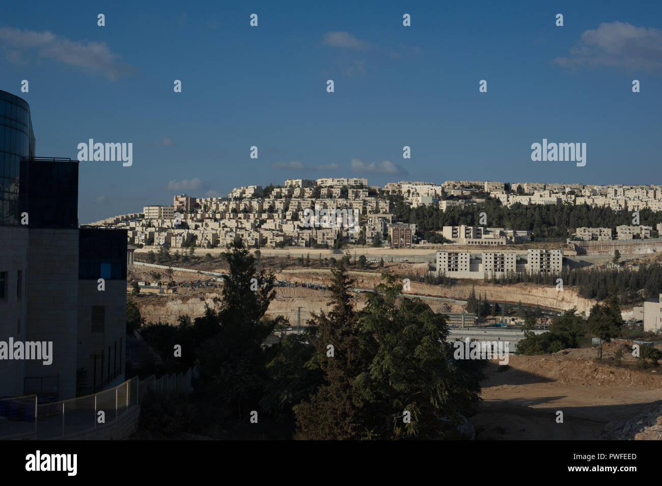Paesaggio della città di Gerusalemme, Israele Foto Stock