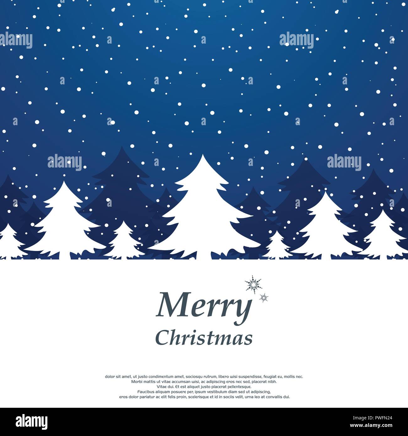 Sfondi Natalizi Con Neve.Abstract Di Semplice Sfondo Di Natale Con Alberi E Natura Neve Vettoriale Eps10 Immagine E Vettoriale Alamy