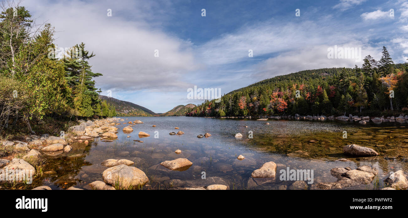 Caduta delle Foglie nel Maine Foto Stock