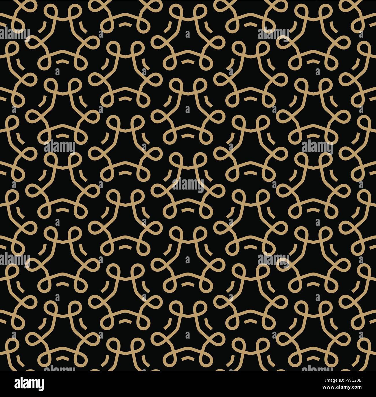 Linea geometrica ornamento seamless pattern, di stile moderno minimalista sfondo pattern Illustrazione Vettoriale