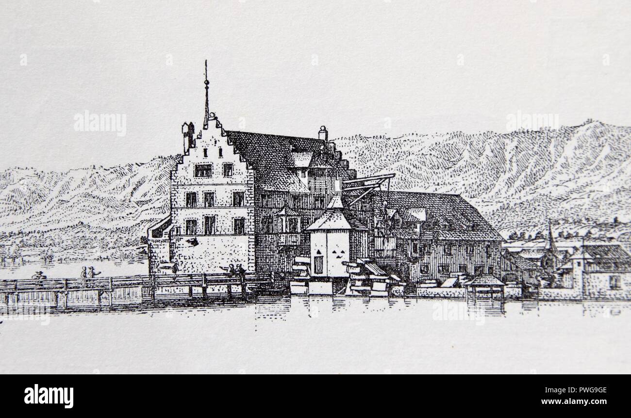 Bullinger altes Stadthaus. Foto Stock