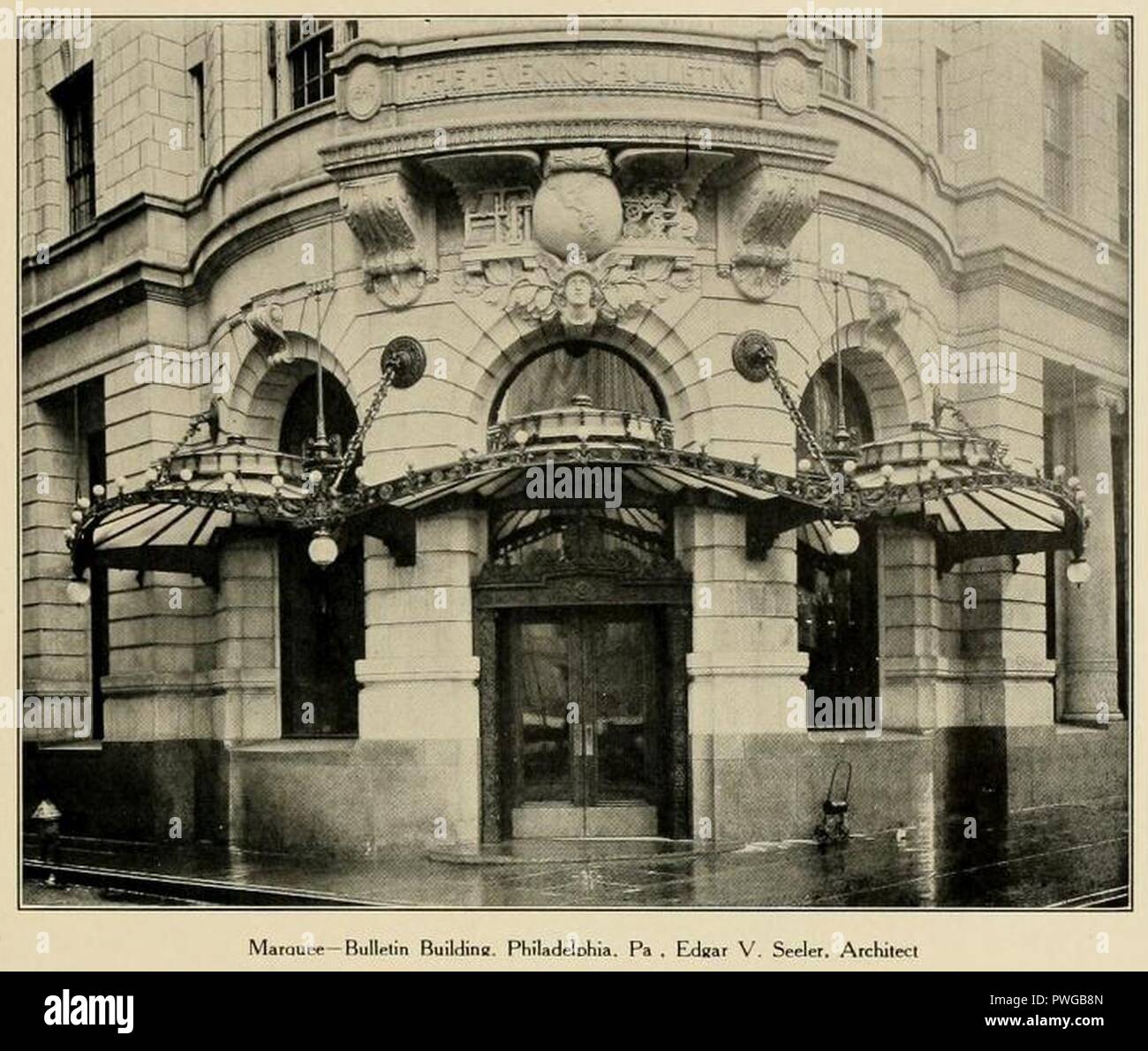 Bollettino edificio T-Square catalogo 1909 p.181. Foto Stock