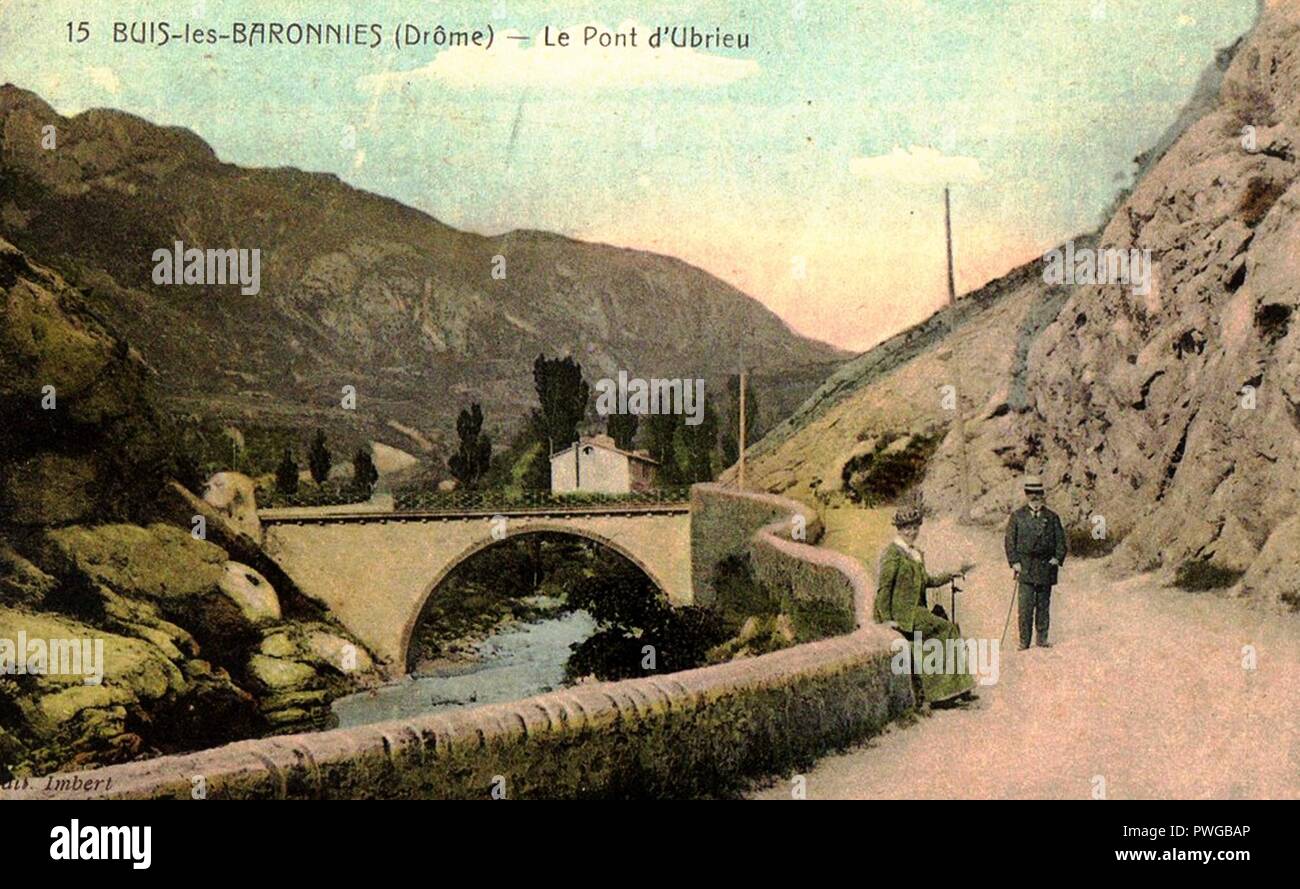 Buis Pont d'Ubrieu. Foto Stock