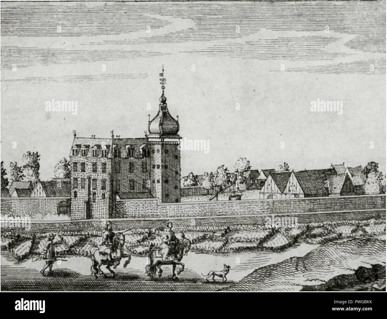 Burg-Horn Elias-van Lennep-um-1663. Foto Stock