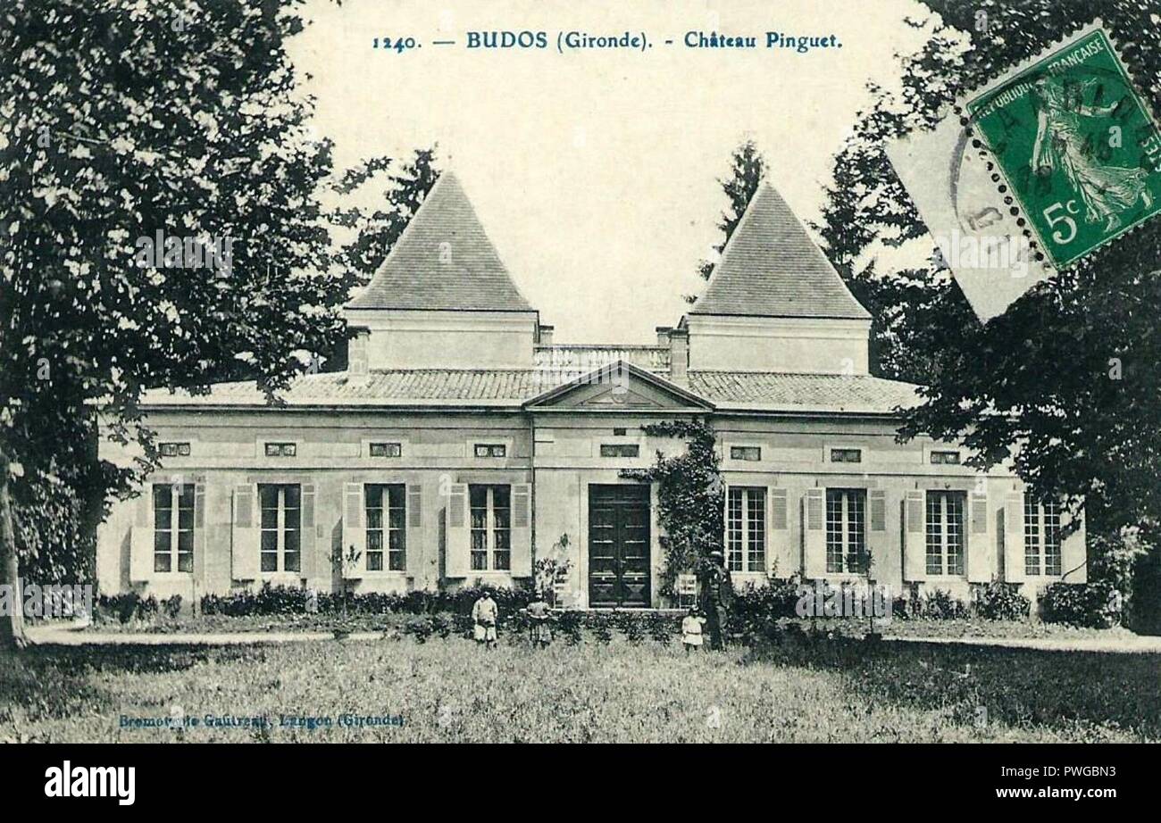 Budos château Pinguet. Foto Stock