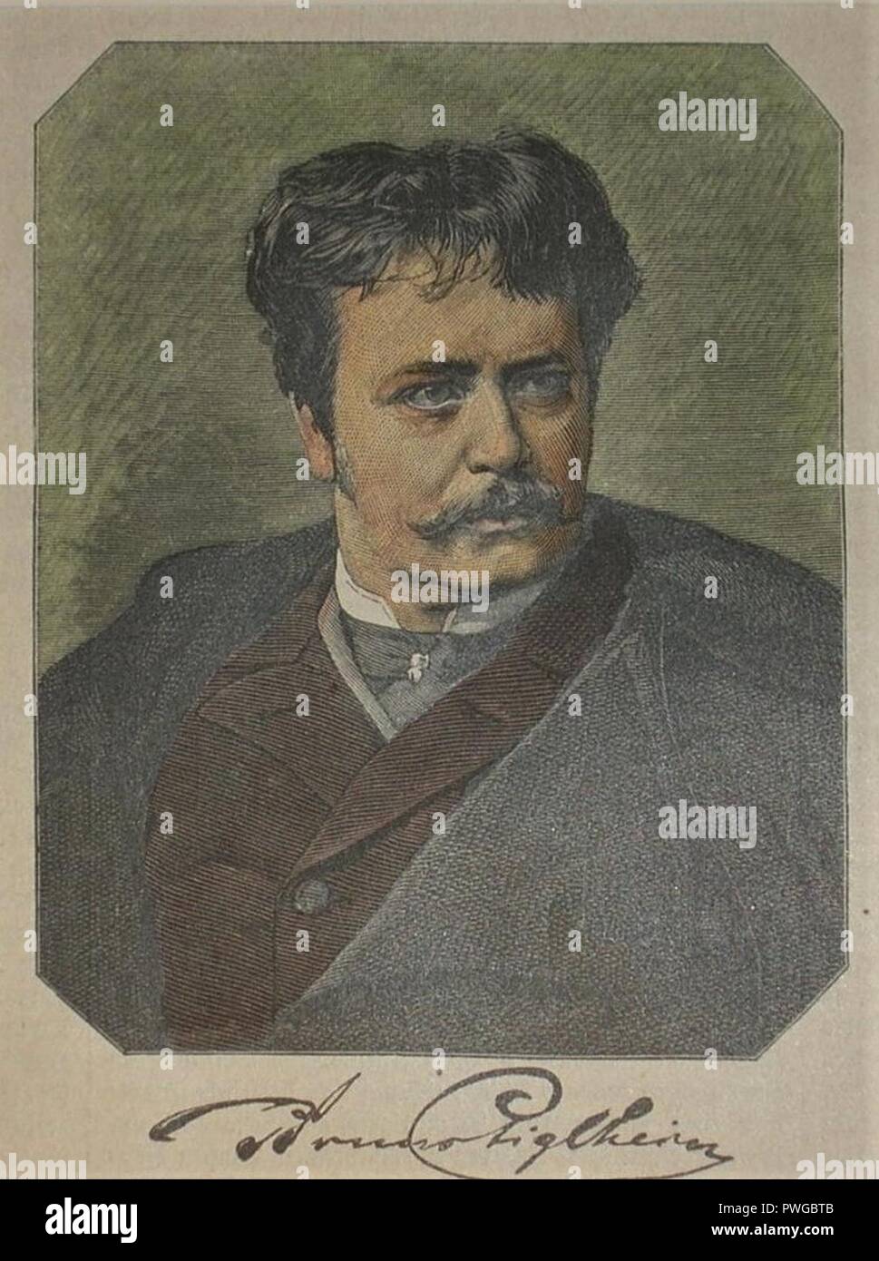 Bruno Piglhein 1884. Foto Stock
