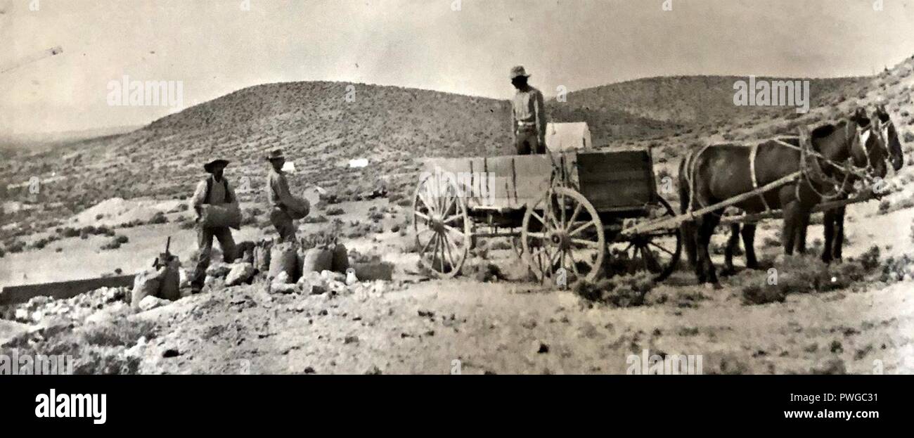 Rotture di colline, Nevada b 1920. Foto Stock