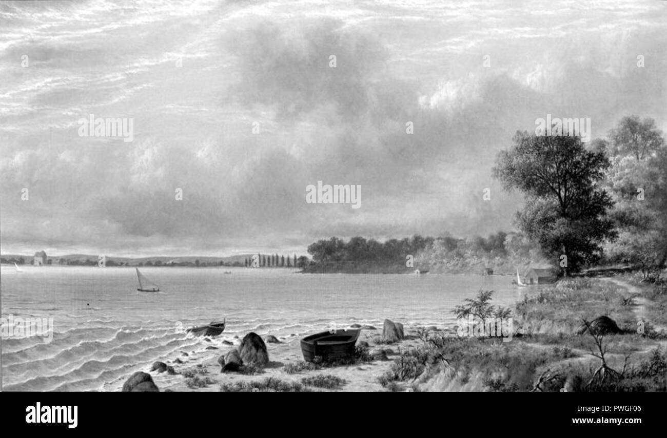 Lago Mendota Madison Wisconsin - Joseph Rusling Meeker - Generale. Foto Stock
