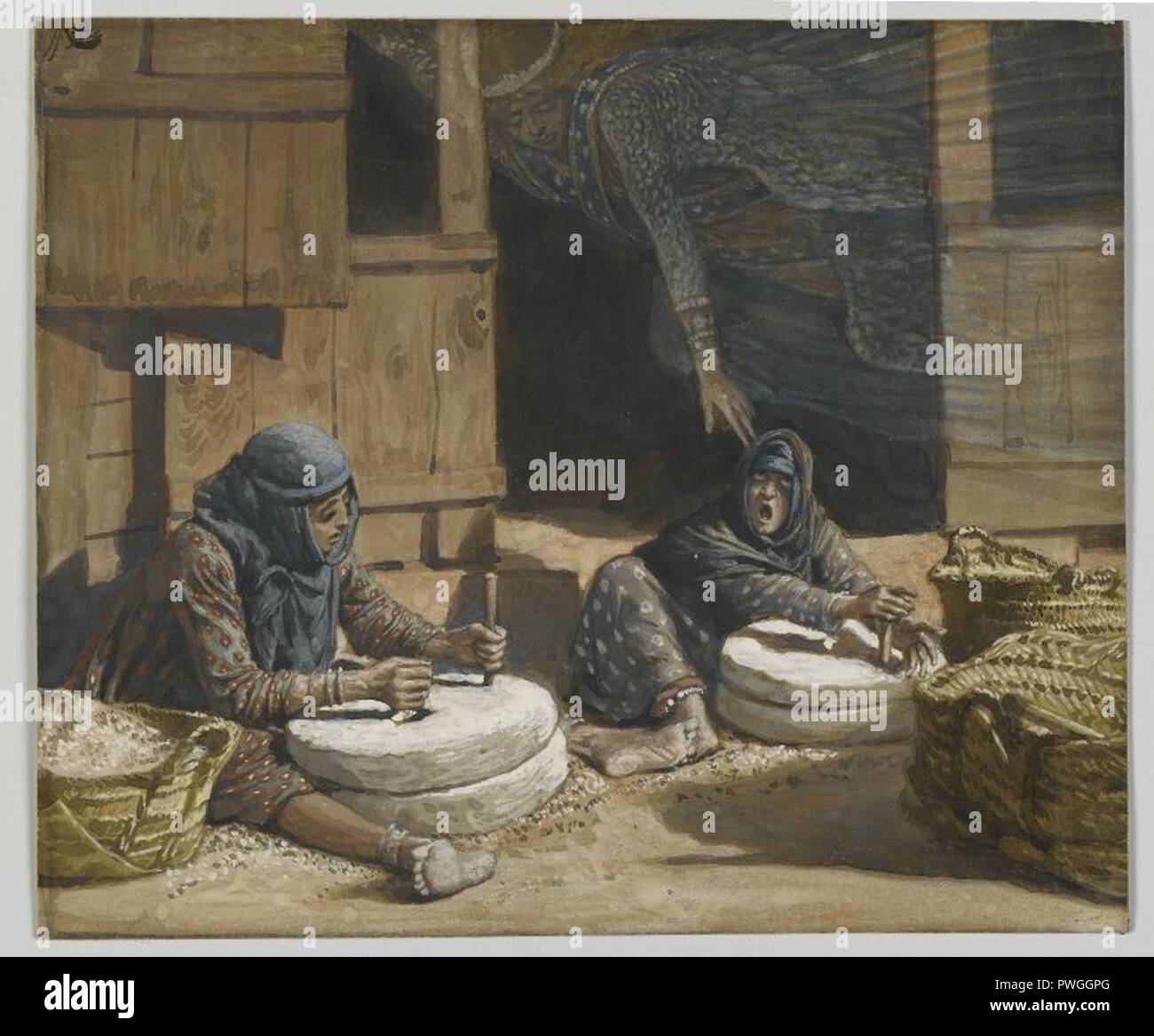 Le due donne presso il mulino (Les deux femmes au moulin) - James Tissot - Generale. Foto Stock