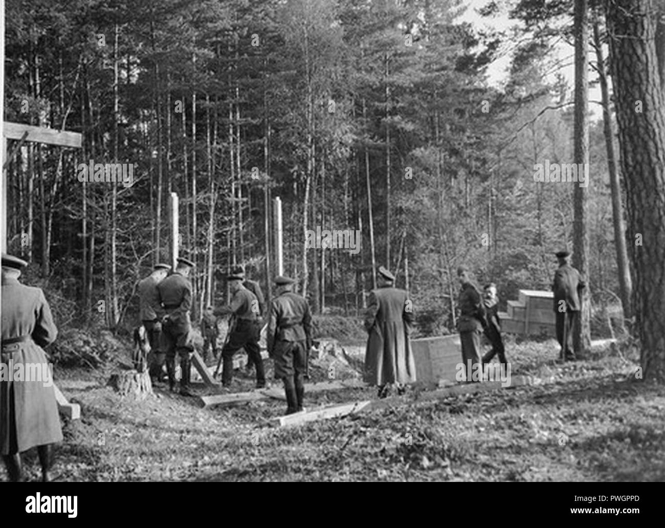 A Buchenwald patibolo il lavoro forzato 13139. Foto Stock