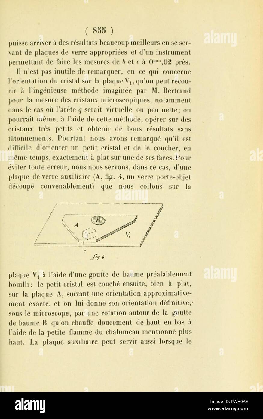 Bulletins de l'Académie Royale des Sciences, des lettres et des beaux-arts de Belgique (pagina 855) Foto Stock