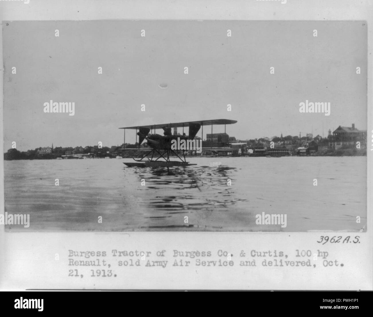 Burgess trattore di Burgess Co. & Curtis, 100 cv Renault, venduto Army Air Service e consegnato ott. 21, 1913 Foto Stock