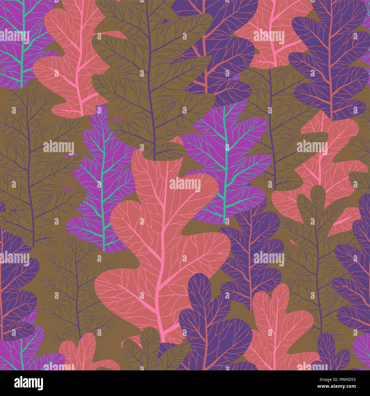 Foglie di autunno pattern Illustrazione Vettoriale