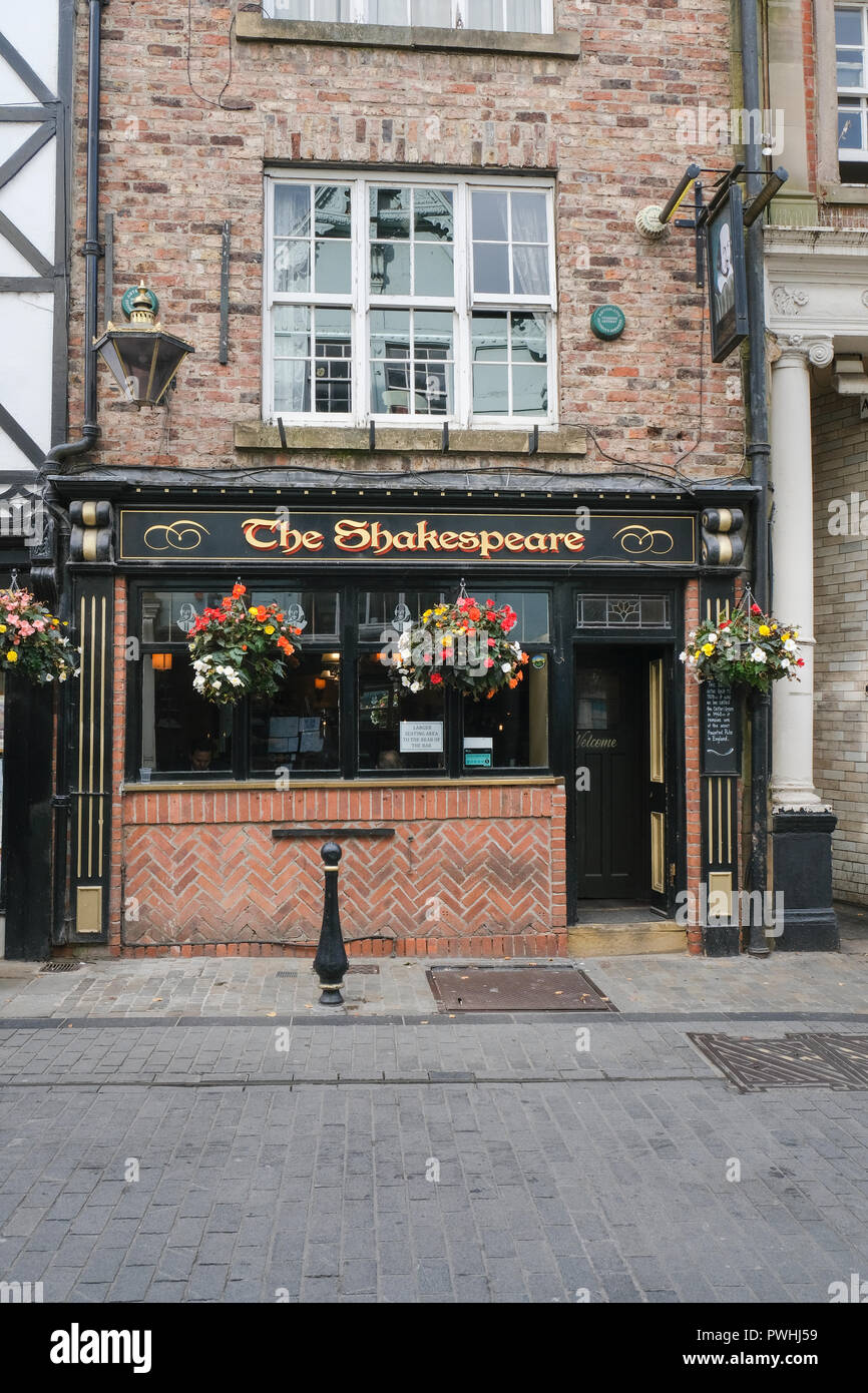 Il Shakespeare pub in Durham City nella Contea di Durham North East England Foto Stock