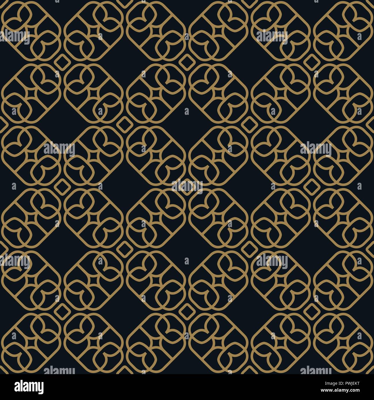 Modello senza giunture. Elegante ornamento lineare. Elegante geometrica dello sfondo. Vettore texture ripetitive Illustrazione Vettoriale