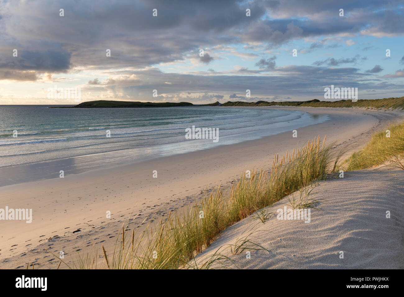 Traigh Iar Beach, North Uist, Ebridi Esterne, Scotland, Regno Unito Foto Stock